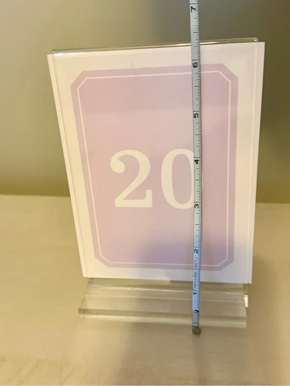 Set of 21 Numbered Pastel Cards - Mint, Lavender, Peach, Sage, Yellow